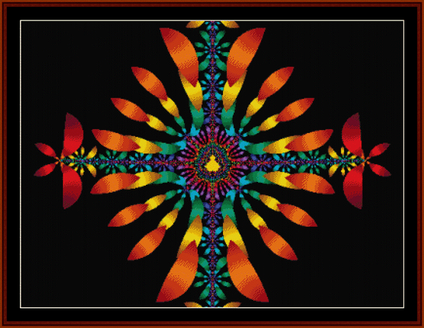 Fractal 126 pdf cross stitch pattern