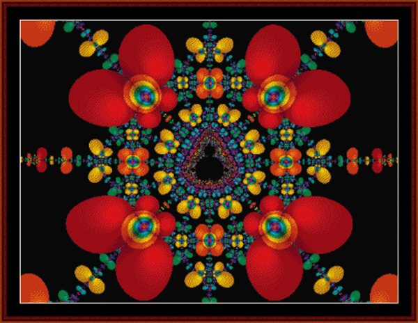 Fractal 168 pdf cross stitch pattern