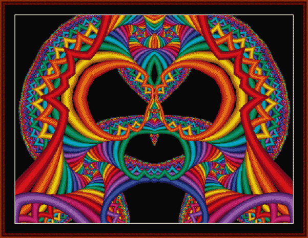 Fractal 329 pdf cross stitch pattern