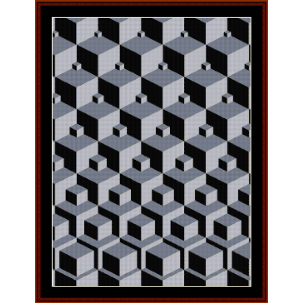 Fractal 372 cross stitch pattern