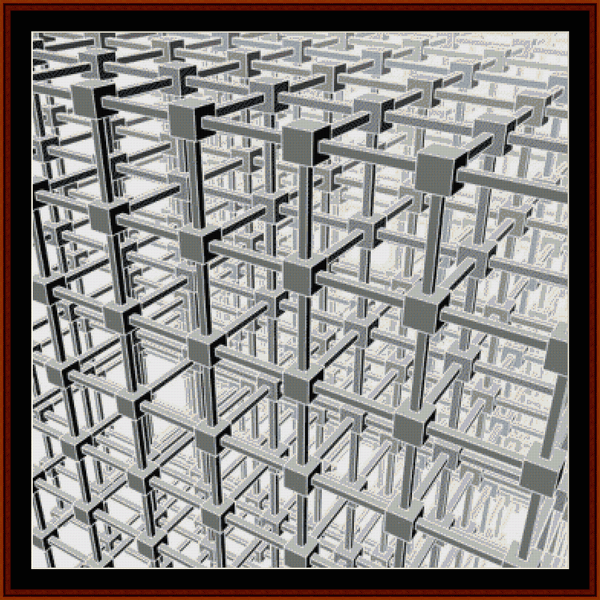 Fractal 410 cross stitch pattern