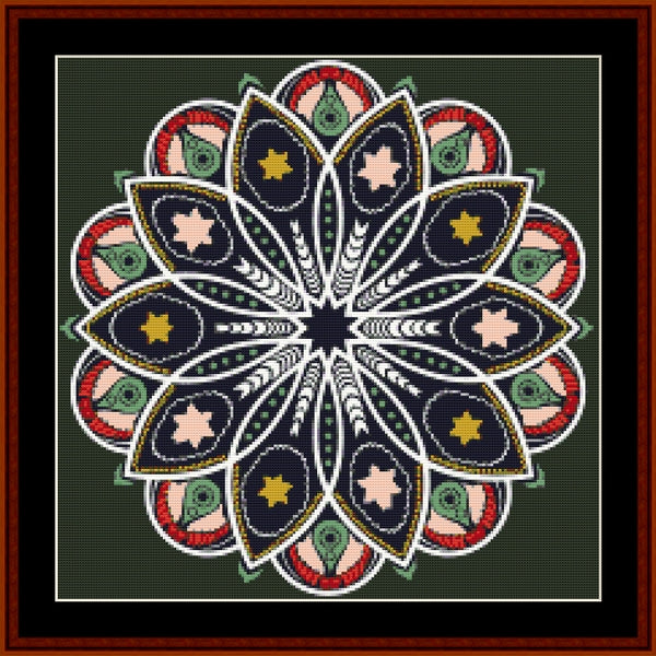 Fractal 513 (small) cross stitch pattern
