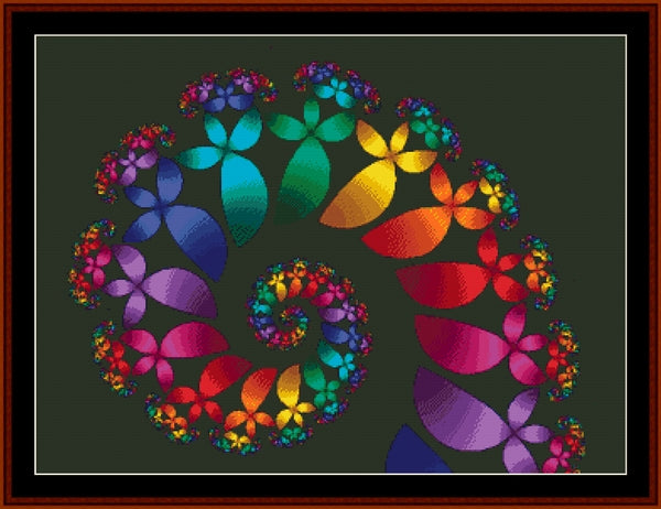 Fractal 60 pdf cross stitch pattern