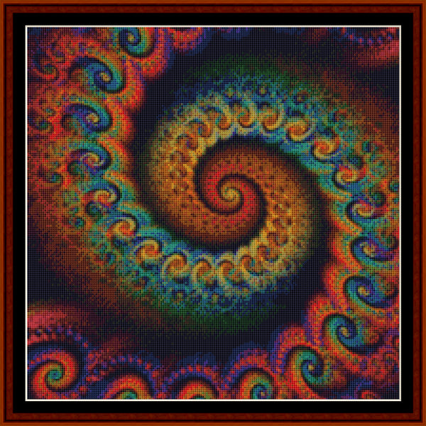 Fractal 645 (Small) cross stitch pattern