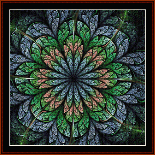 Fractal 660 - Large pdf cross stitch pattern