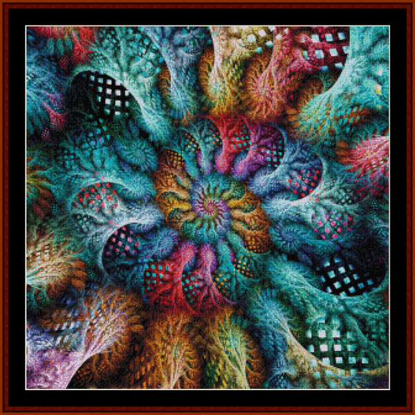 Fractal 705 - Large pdf cross stitch pattern
