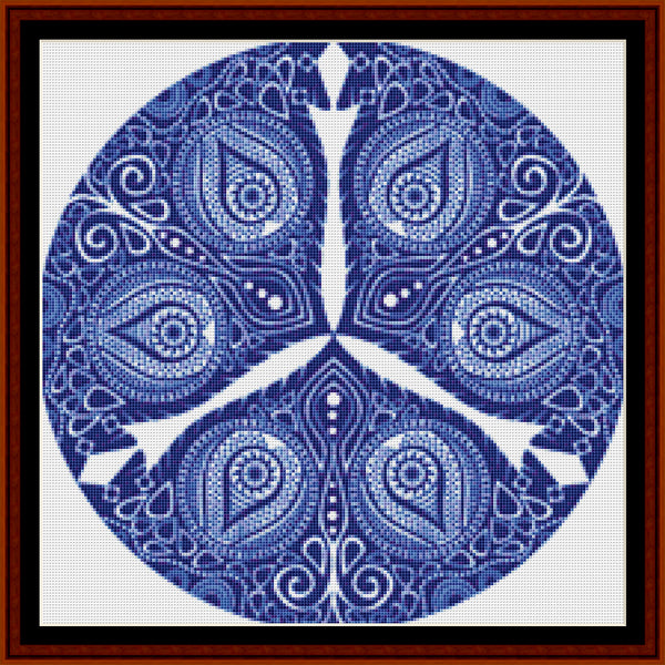 Fractal 802 (small) cross stitch pattern