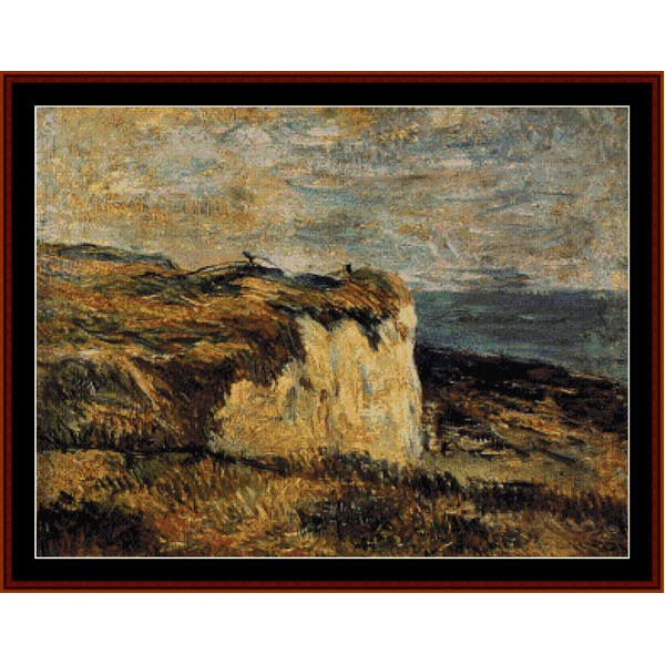 Cliff Near Dieppe, 1885 - Paul Gauguin cross stitch pattern