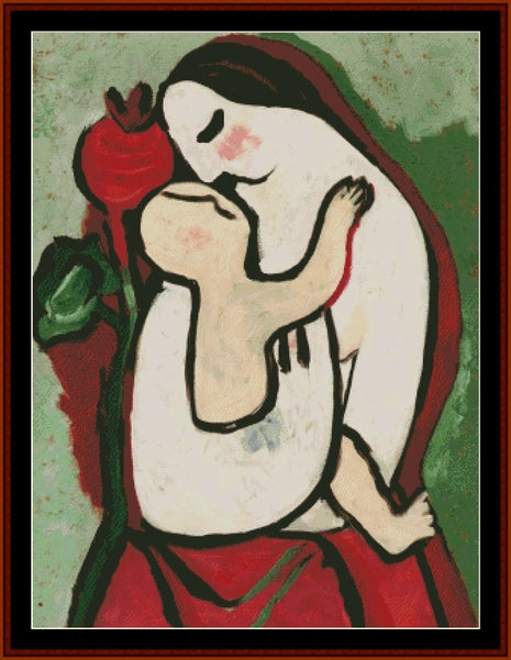 Mother and Child II - Mikulas Galanda pdf cross stitch pattern