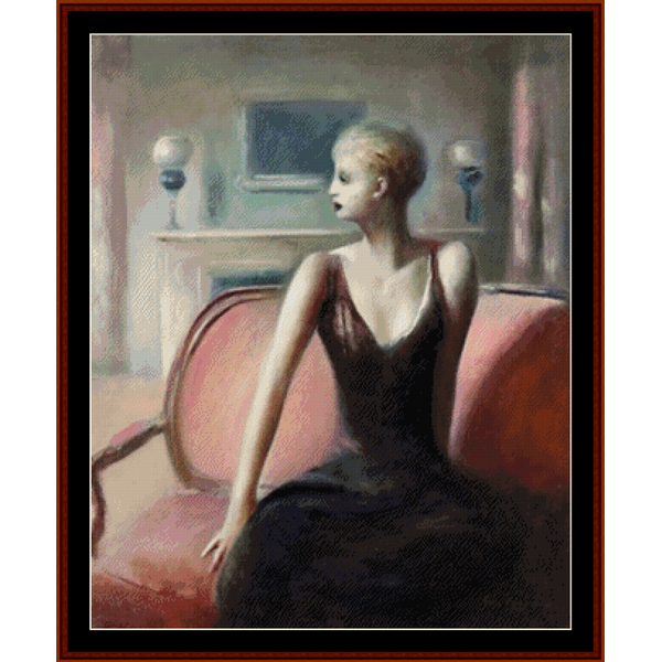 A Dramatic Moment - Guy du Bois pdf cross stitch pattern