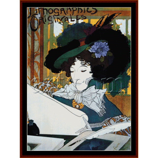 Lithographies Originales - Georges De Feures cross stitch pattern