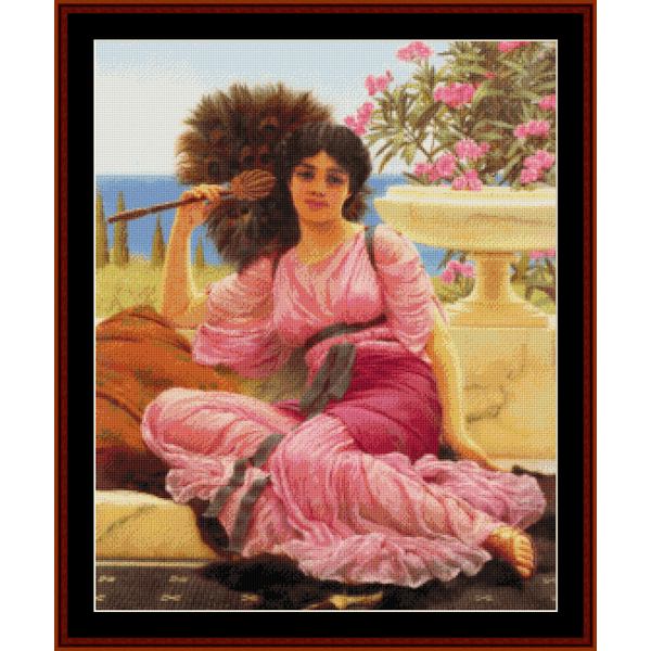 Flabelifera - J.W. Godward cross stitch pattern