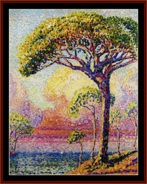 A Pine Tree - H.E. Cross pdf cross stitch pattern