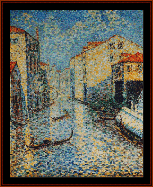 Venetian Canal - H.E. Cross pdf cross stitch pattern