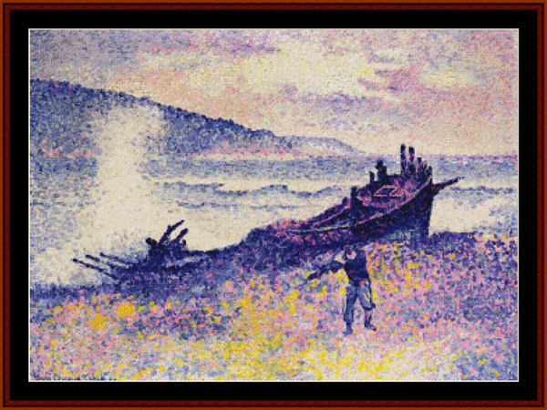 The Wreck - H.E. Cross cross stitch pattern