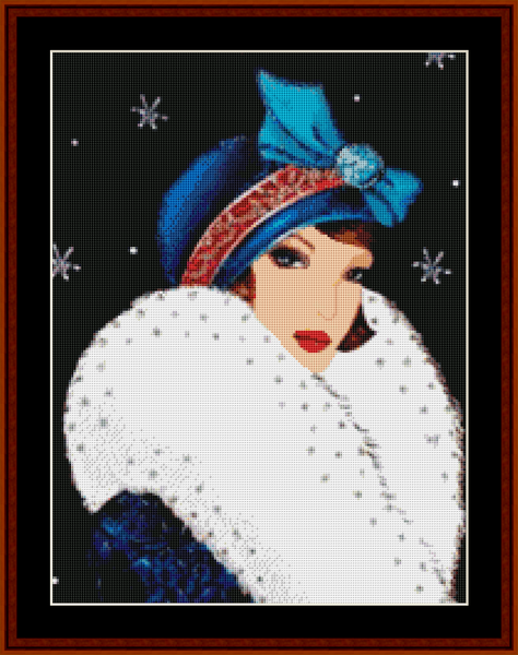 Santa Knows My Secrets cross stitch pattern
