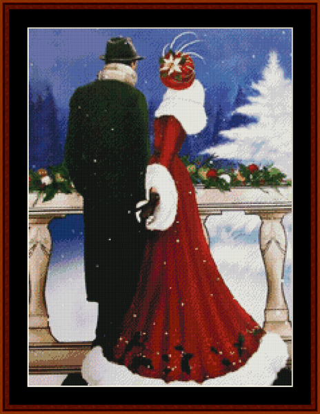 A Christmas Proposal - Christmas pdf cross stitch pattern