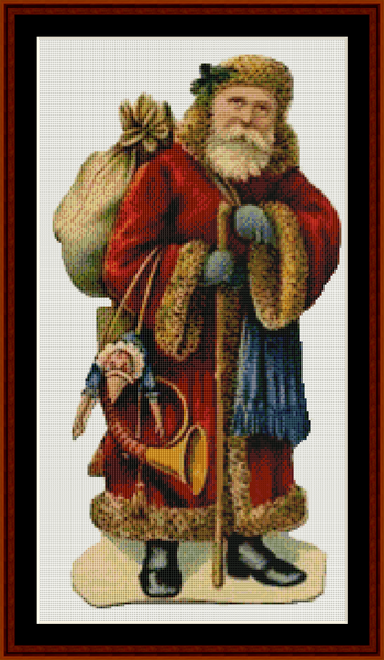 Victorian Santa IV cross stitch pattern