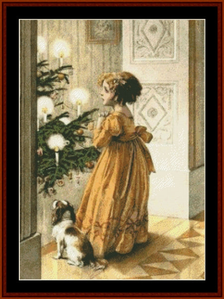 Wishing - Christmas pdf cross stitch pattern