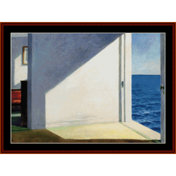 Rooms by the Sea - Edward Hopper pdf cross stitch pattern