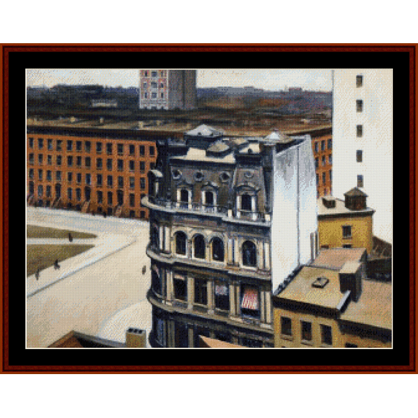 The City cross stitch pattern