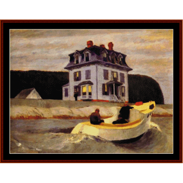 The Bootleggers - Edward Hopper pdf cross stitch pattern