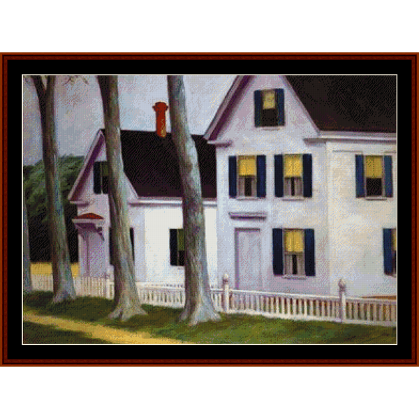 Two Puritans cross stitch pattern