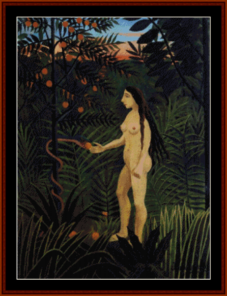 Eve - Henri Rousseau cross stitch pattern
