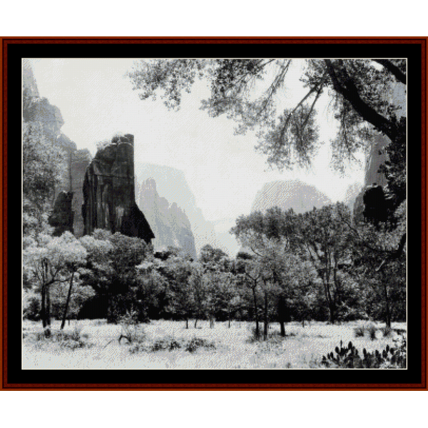 Zion National Park cross stitch pattern