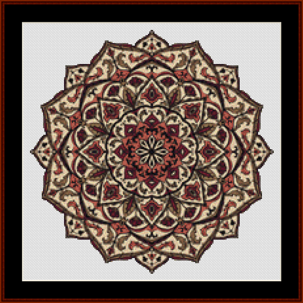 Mandala 90 - Small pdf cross stitch pattern