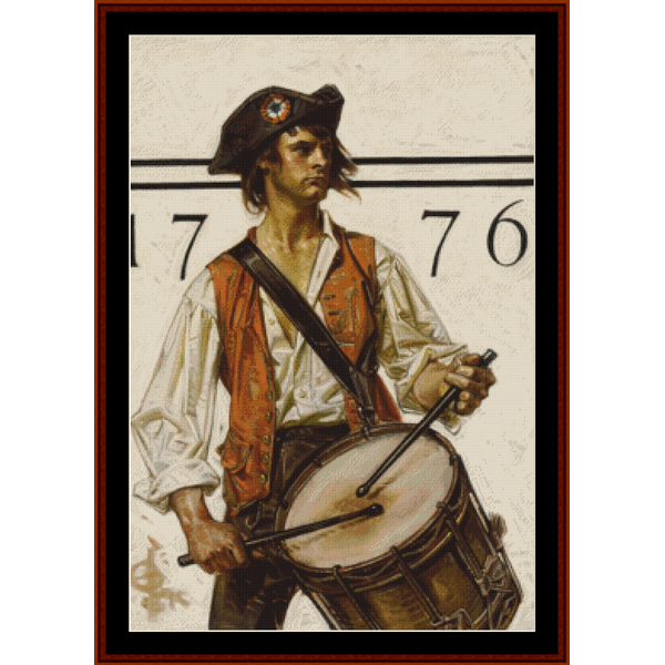 1776 - J.C. Leyendecker pdf cross stitch pattern