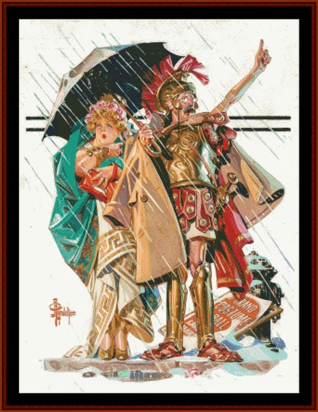 To the Vanquished - J.C. Leyendecker cross stitch pattern