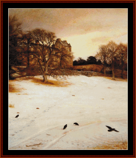 Christmas Eve, 1887 - J.F. Millet cross stitch pattern