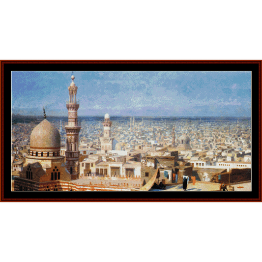 View of Cairo - J. L. Gerome cross stitch pattern