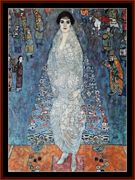 Baroness Elisabeth Bacholfen Echt - Gustav Klimt pdf cross stitch pattern