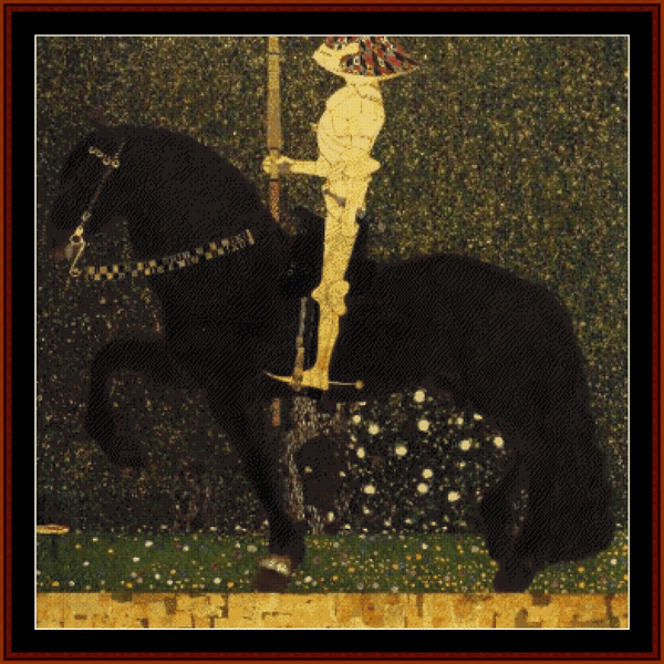 Golden Rider, 1903 - Gustav Klimt cross stitch pattern