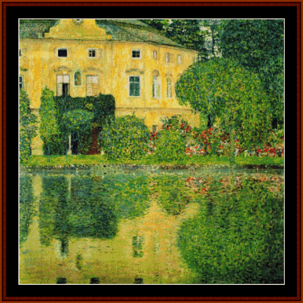 Castle Kammer - Gustav Klimt pdf cross stitch pattern