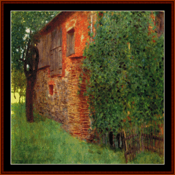 The Mill - Gustav Klimt pdf cross stitch pattern