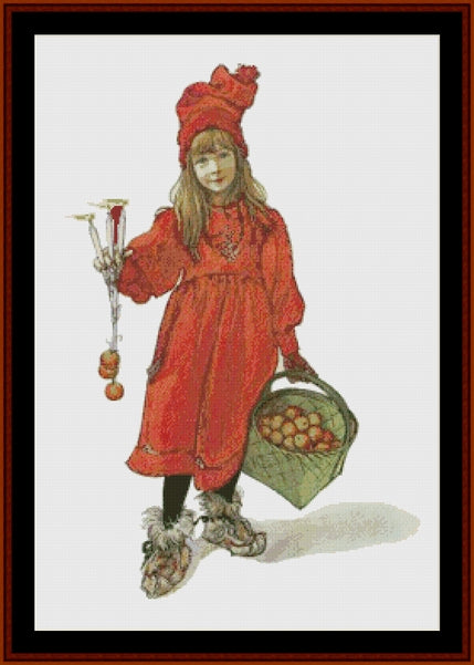 Iduna - Carl Larsson pdf cross stitch pattern