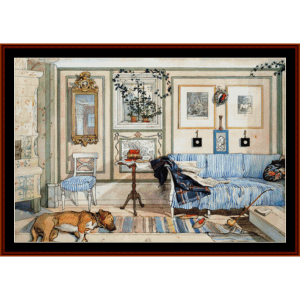 Cozy Corner - Carl Larsson cross stitch pattern