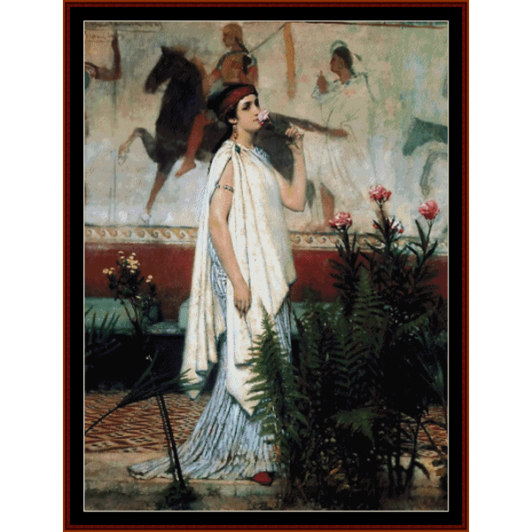 A Greek Woman - Alma-Tadema pdf cross stitch pattern