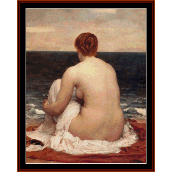 Psamathe - Frederick Leighton cross stitch pattern