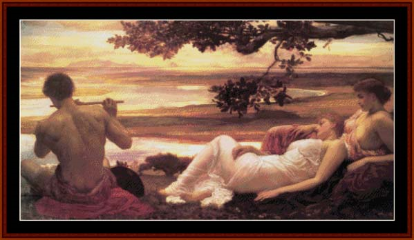 Idyll - Frederick Leighton cross stitch pattern