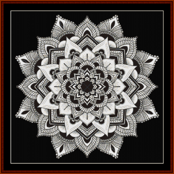 Mandala 3 - Large pdf cross stitch pattern