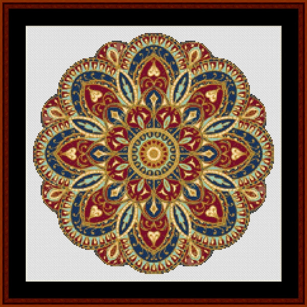 Mandala 4 - Small pdf cross stitch pattern