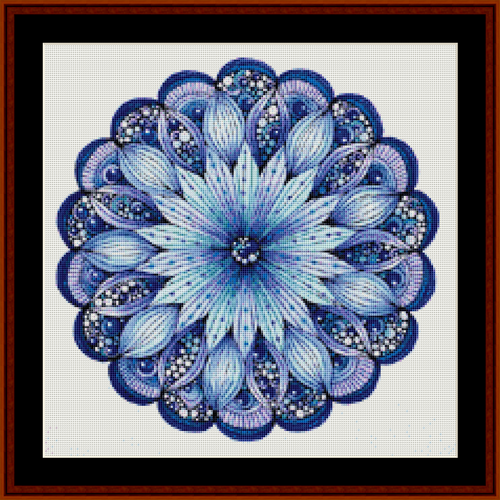 Mandala 9 - Small pdf cross stitch pattern
