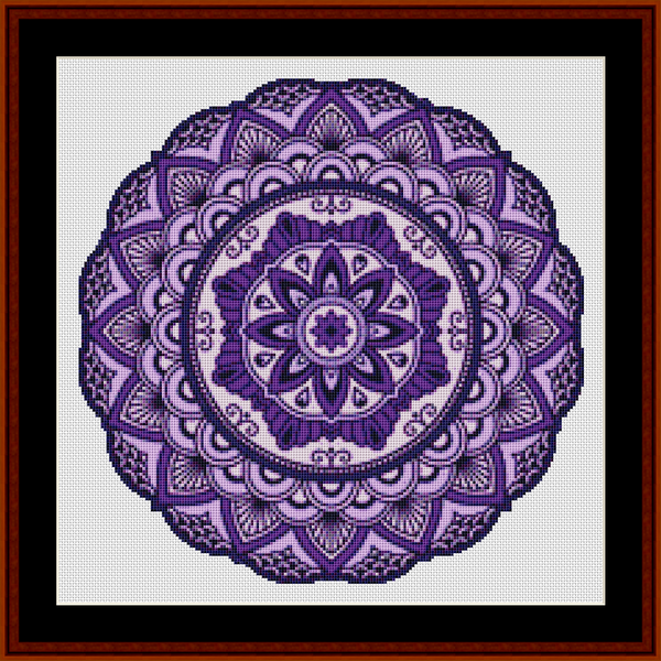 Mandala 113 - Small pdf cross stitch pattern