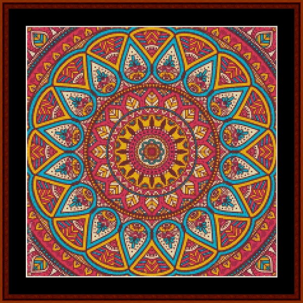 Mandala 118 - Small pdf cross stitch pattern