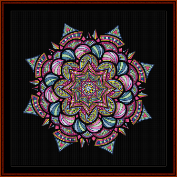 Mandala 15 - Large pdf cross stitch pattern