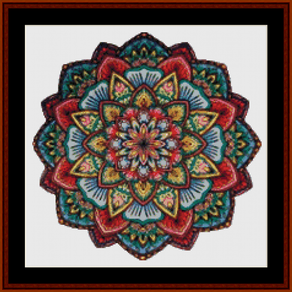 Mandala 16 (Small) pdf cross stitch pattern